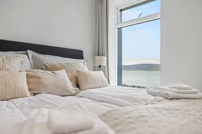 Double room with a view of the fjord